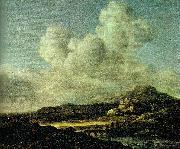 Jacob van Ruisdael solsken oil